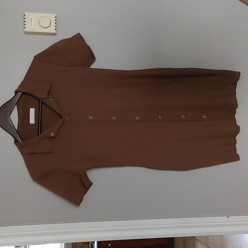 Oak + Fort Ribbed Knit Mini Dress M